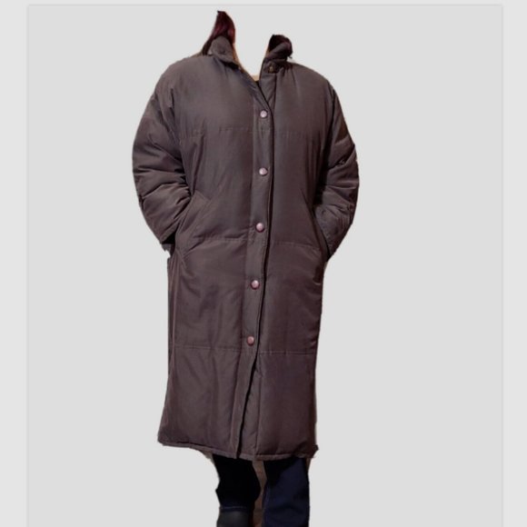 Perry Ellis Bloomingdale’s Parka Down Coat Long - Picture 11 of 13